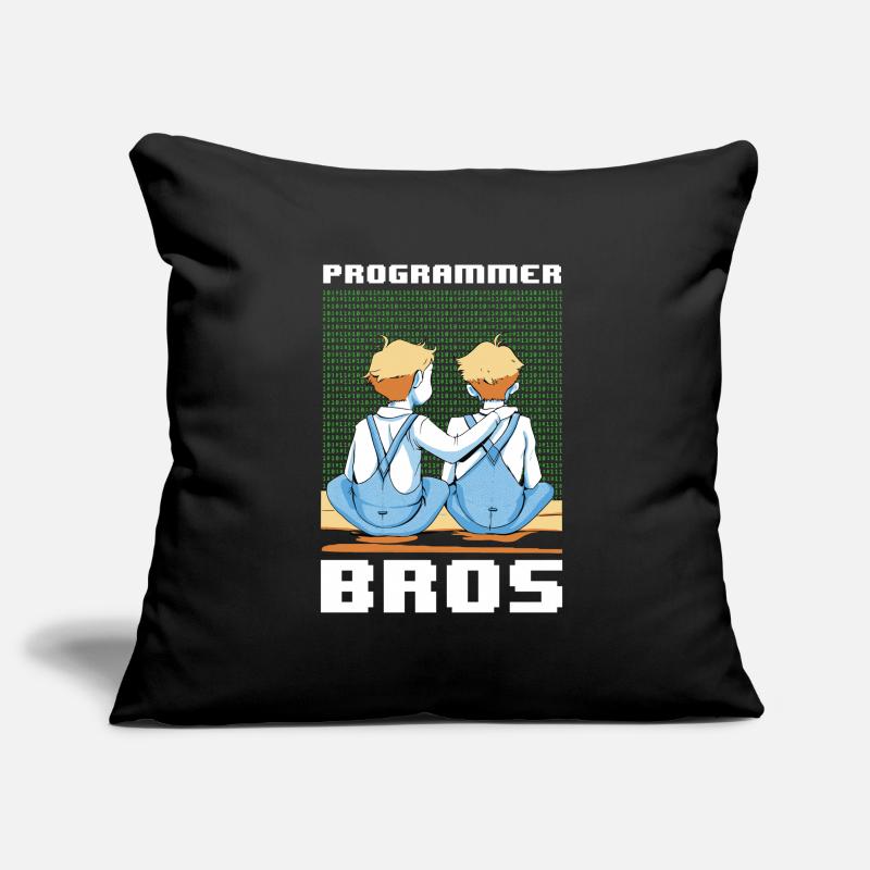 Programmeur Coder Développeur de logiciels Housse de coussin décorative 45 x 45 cm