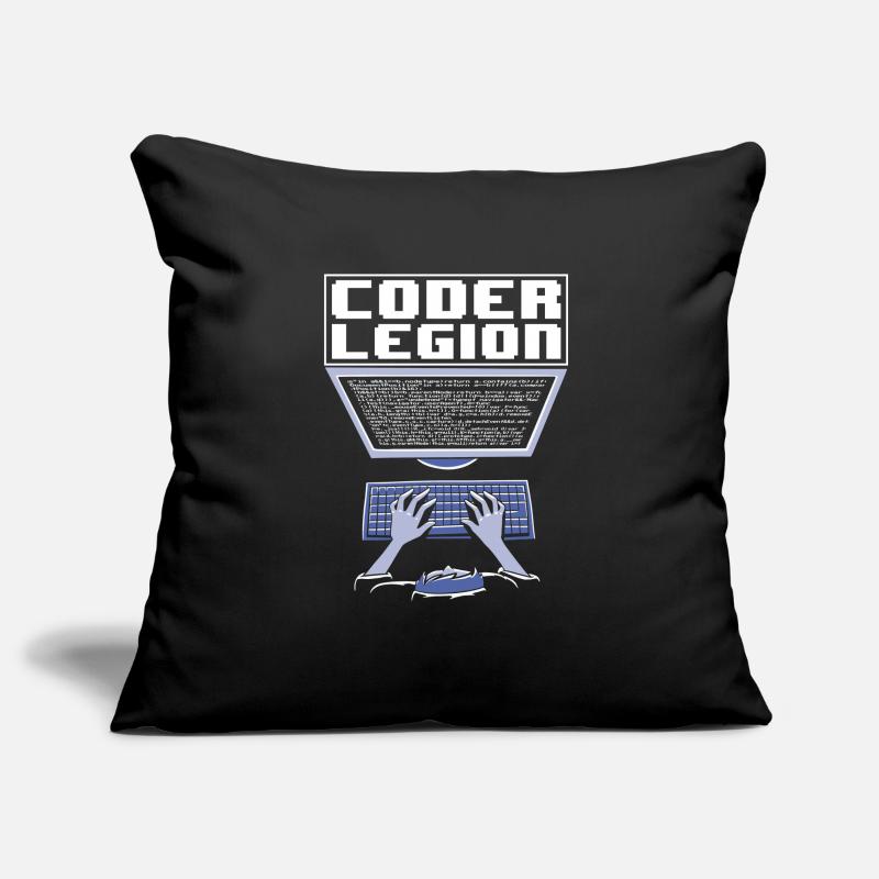 Programmeur Coder Développeur de logiciels Housse de coussin décorative 45 x 45 cm