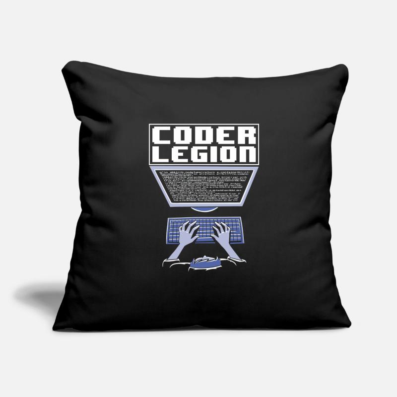 Programmeur Coder Développeur de logiciels Housse de coussin décorative 45 x 45 cm