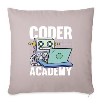 Programmeur Coder Développeur de logiciels - Housse de coussin décorative 45 x 45 cm - taupe clair - Devant