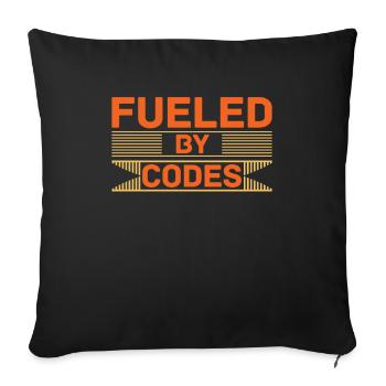 Programmierer Coder Software Entwickler - Sofakissenbezug 45 x 45 cm - Schwarz - Vorne