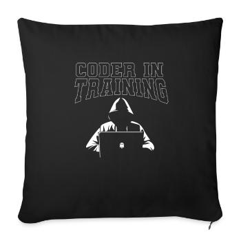 Programmer Coder Software Developer - Sofa pillowcase 17,3'' x 17,3'' (45 x 45 cm) - black - Front