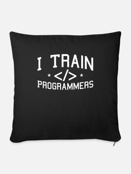 Programmierer Coder Software Entwickler - Sofakissenbezug 45 x 45 cm - Schwarz