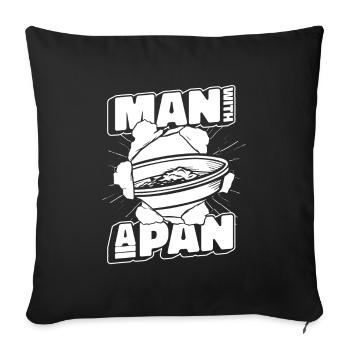 Gold Mining Gold Mine - Sofa pillowcase 17,3'' x 17,3'' (45 x 45 cm) - black - Front