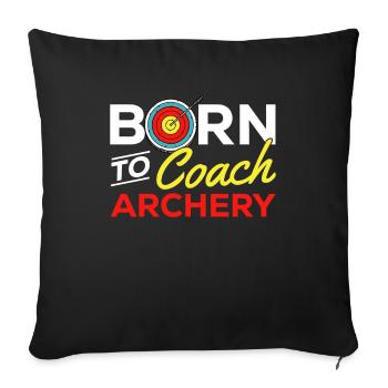 Archer Archery Arrow Archery Archery - Sofa pillowcase 17,3'' x 17,3'' (45 x 45 cm) - black - Front