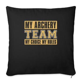 Archer Archery Arrow Archery Archery - Sofa pillowcase 17,3'' x 17,3'' (45 x 45 cm) - black - Front