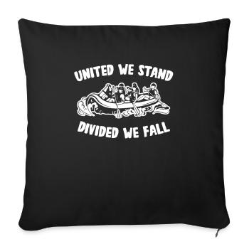 Rafting White Water Canoe Kayak - Sofa pillowcase 17,3'' x 17,3'' (45 x 45 cm) - black - Front