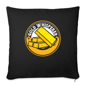 Gold Mining Gold Mine - Sofa pillowcase 17,3'' x 17,3'' (45 x 45 cm) - black - Front