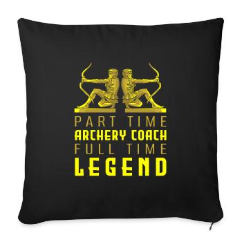 Archer Archery Arrow Archery Archery - Sofa pillowcase 17,3'' x 17,3'' (45 x 45 cm) - black - Front