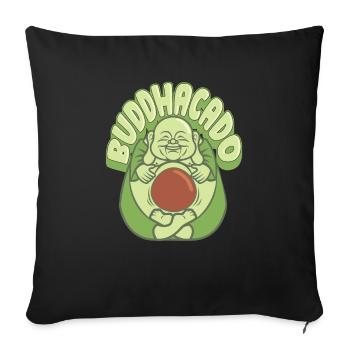 Buddha Buddhist Buddhism - Sofa pillowcase 17,3'' x 17,3'' (45 x 45 cm) - black - Front