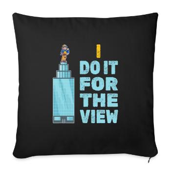 Électricien Ingénieur électricien Technicien en électronique - Housse de coussin décorative 45 x 45 cm - noir - Devant