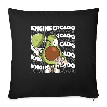 Engineer Master Technician Diploma - Sofa pillowcase 17,3'' x 17,3'' (45 x 45 cm) - black - Front