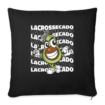Lacrosse - Sofa pillowcase 17,3'' x 17,3'' (45 x 45 cm) - black - Front