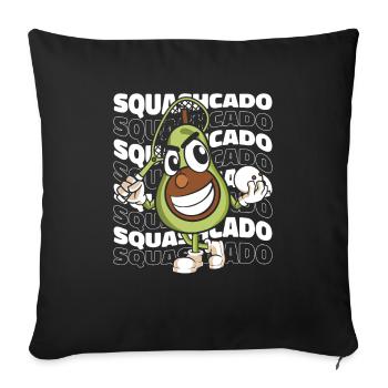 Squash - Sofakissenbezug 45 x 45 cm - Schwarz - Vorne