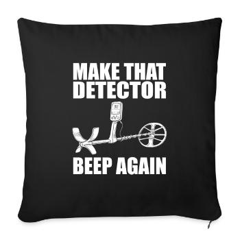 Prospecteur - Housse de coussin décorative 45 x 45 cm - noir - Devant