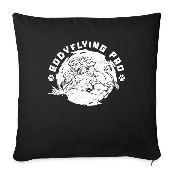 Parachutisme intérieur - Housse de coussin décorative 45 x 45 cm - noir - Devant