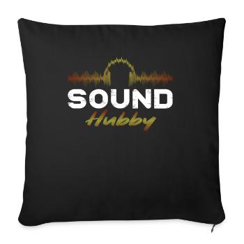 Tontechniker Sound Audio Engineer - Sofakissenbezug 45 x 45 cm - Schwarz - Vorne