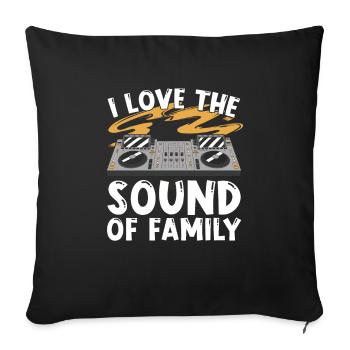 Tontechniker Sound Audio Engineer - Sofakissenbezug 45 x 45 cm - Schwarz - Vorne