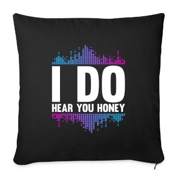 Tontechniker Sound Audio Engineer - Sofakissenbezug 45 x 45 cm - Schwarz - Vorne