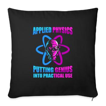 Physik Physiker - Sofakissenbezug 45 x 45 cm - Schwarz - Vorne