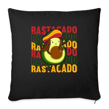 Dreadlocks Rasta Haare Dreads Rastafari - Sofakissenbezug 45 x 45 cm - Schwarz - Vorne
