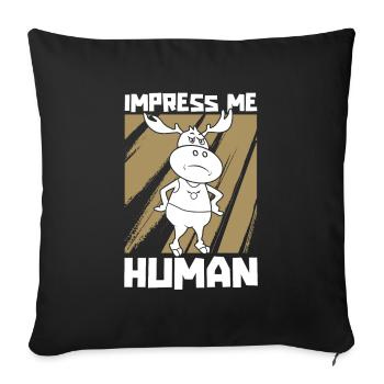 Élan - Housse de coussin décorative 45 x 45 cm - noir - Devant
