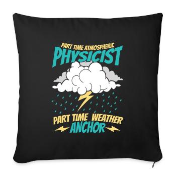 Physik Physiker - Sofakissenbezug 45 x 45 cm - Schwarz - Vorne