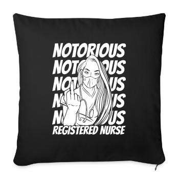 Infirmier - Housse de coussin décorative 45 x 45 cm - noir - Devant