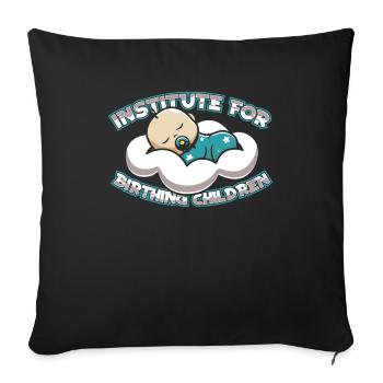 Midwife ObstetricIan - Sofa pillowcase 17,3'' x 17,3'' (45 x 45 cm) - black - Front