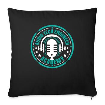 Tontechniker Sound Audio Engineer - Sofakissenbezug 45 x 45 cm - Schwarz - Vorne