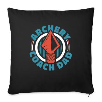 Bogenschütze Bogensport Pfeil Bogen Bogenschießen - Sofakissenbezug 45 x 45 cm - Schwarz - Vorne