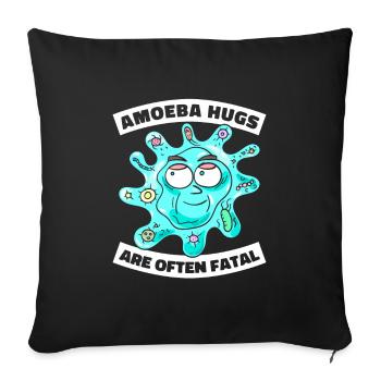 Biology Biologist Amoeba - Sofa pillowcase 17,3'' x 17,3'' (45 x 45 cm) - black - Front
