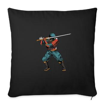 Samurai Katana Sword - Sofa pillowcase 17,3'' x 17,3'' (45 x 45 cm) - black - Front