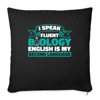Biology Biologist Biology Major - Sofa pillowcase 17,3'' x 17,3'' (45 x 45 cm) - black - Front