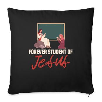 Teacher of Religion Religious Education - Sofa pillowcase 17,3'' x 17,3'' (45 x 45 cm) - black - Front