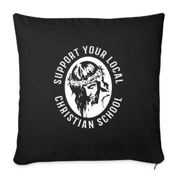 Teacher of Religion Religious Education - Sofa pillowcase 17,3'' x 17,3'' (45 x 45 cm) - black - Front