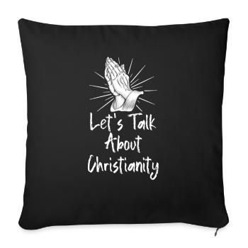 Teacher of Religion Religious Education - Sofa pillowcase 17,3'' x 17,3'' (45 x 45 cm) - black - Front