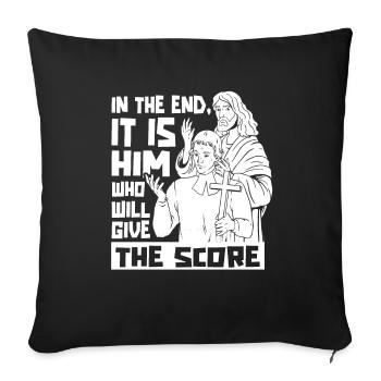 Teacher of Religion Religious Education - Sofa pillowcase 17,3'' x 17,3'' (45 x 45 cm) - black - Front