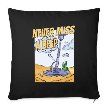 Prospectors Digging Treasure - Sofa pillowcase 17,3'' x 17,3'' (45 x 45 cm) - black - Front