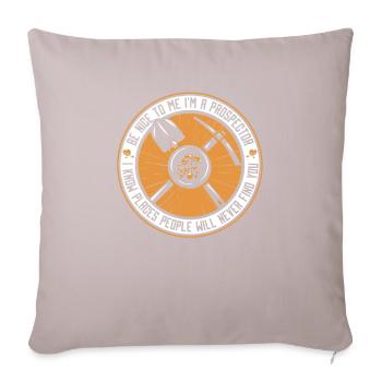 Prospectors Digging Treasure - Sofa pillowcase 17,3'' x 17,3'' (45 x 45 cm) - light taupe - Front