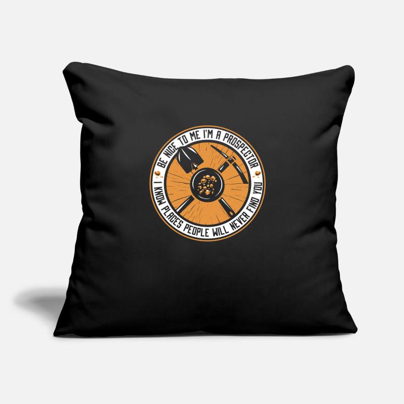 Prospectors Digging Treasure Sofa pillowcase 17,3'' x 17,3'' (45 x 45 cm)