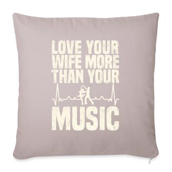 Sound Engineer Sound Engineer Husband - Sofa pillowcase 17,3'' x 17,3'' (45 x 45 cm) - light taupe - Front