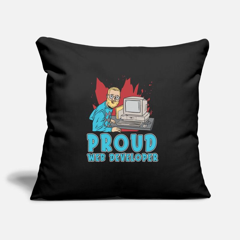 Web Developer Web Developer Web Developer Sofa pillowcase 17,3'' x 17,3'' (45 x 45 cm)