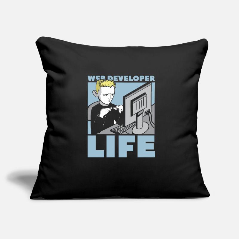 Web Developer Web Developer Web Developer Sofa pillowcase 17,3'' x 17,3'' (45 x 45 cm)