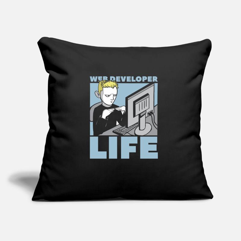 Web Developer Web Developer Web Developer Sofa pillowcase 17,3'' x 17,3'' (45 x 45 cm)