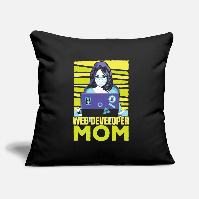 Web Developer Web Developer Web Developer Sofa pillowcase 17,3'' x 17,3'' (45 x 45 cm)
