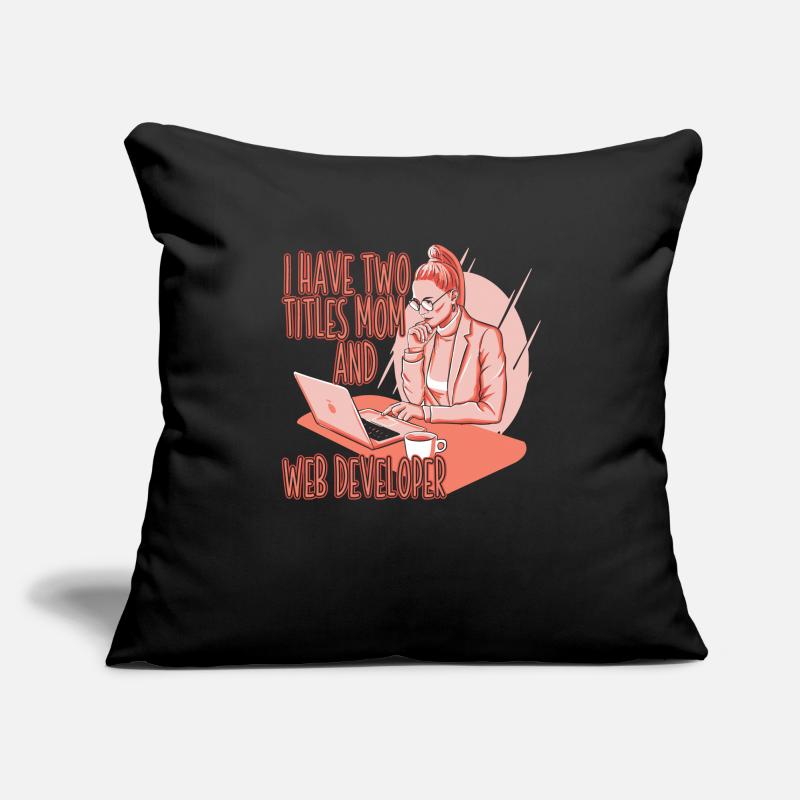 Web Developer Web Developer Web Developer Sofa pillowcase 17,3'' x 17,3'' (45 x 45 cm)