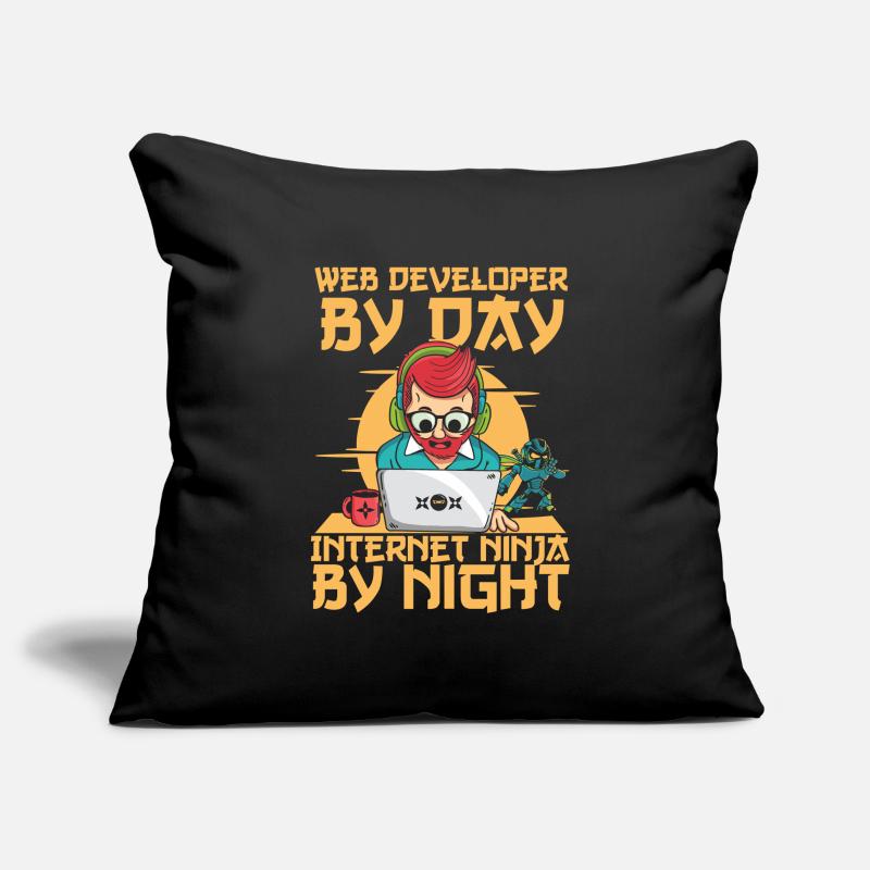 Web Developer Web Developer Web Developer Sofa pillowcase 17,3'' x 17,3'' (45 x 45 cm)