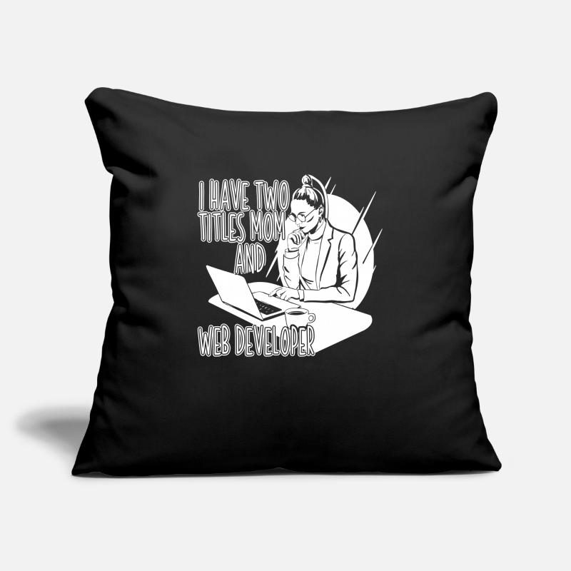 Web Developer Web Developer Web Developer Sofa pillowcase 17,3'' x 17,3'' (45 x 45 cm)