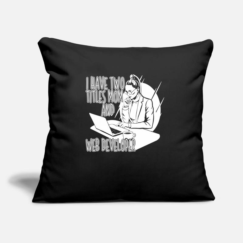 Web Developer Web Developer Web Developer Sofa pillowcase 17,3'' x 17,3'' (45 x 45 cm)
